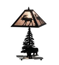Meyda White 228787 - 21" High Lone Moose Table Lamp
