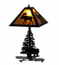 Meyda White 228788 - 21" High Lone Moose Table Lamp