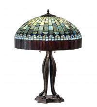 Meyda White 229128 - 30" High Tiffany Candice Table Lamp