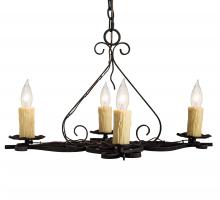 Meyda White 231446 - 28" Wide Elianna 4 Light Chandelier