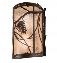 Meyda White 231469 - 10" Wide Whispering Pines Wall Sconce