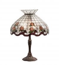 Meyda White 232794 - 26" High Roseborder Table Lamp