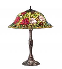 Meyda White 232799 - 26" High Tiffany Rosebush Table Lamp
