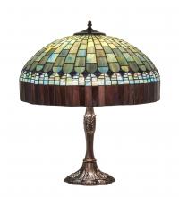 Meyda White 232801 - 26" High Tiffany Candice Table Lamp