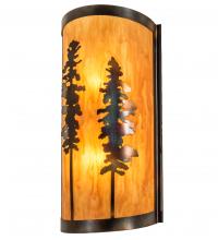 Meyda White 236552 - 9" Wide Tall Pines Wall Sconce