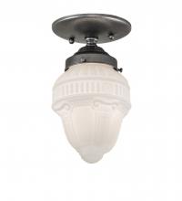 Meyda White 236911 - 5" Wide Colonnade Semi-Flushmount