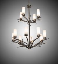 Meyda White 238365 - 42" Wide Winter Solstice 12 Light Chandelier