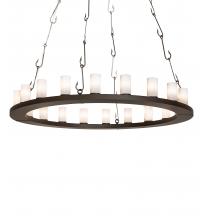 Meyda White 240760 - 60" Wide Loxley Angler 20 Light Chandelier