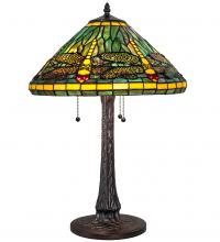 Meyda White 241975 - 22" High Tiffany Dragonfly Table Lamp