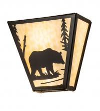 Meyda White 243391 - 13" Wide Bear Creek Right Wall Sconce