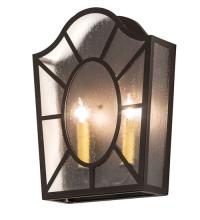 Meyda White 243685 - 12" Wide Austin 2 Light Wall Sconce