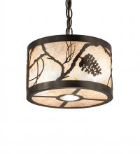 Meyda White 244174 - 10" Wide Whispering Pines Inverted Pendant
