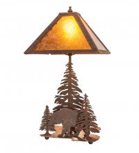 Meyda White 244667 - 21" High Lone Bear Table Lamp