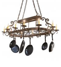 Meyda White 246369 - 63" Long Neo 15 Light Pot Rack