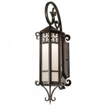 Meyda White 250471 - 12" Wide Caprice Lantern Wall Sconce