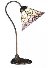 Meyda White 26590 - 18" High Daffodil Bell Desk Lamp