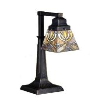 Meyda White 27636 - 20"H Glasgow Bungalow Desk Lamp