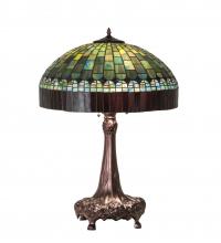 Meyda White 27825 - 31" High Tiffany Candice Table Lamp