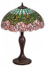 Meyda Tiffany 31143 - 23" High Tiffany Cabbage Rose Table Lamp