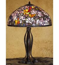 Meyda White 31146 - 32"H Tiffany Magnolia Table Lamp