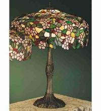 Meyda White 31148 - 26" High Tiffany Cherry Blossom Table Lamp
