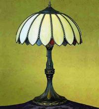 Meyda White 31295 - 24"H Daisy Table Lamp