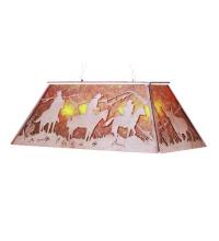 Meyda White 32115 - 48" Long Rustlers Oblong Pendant