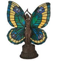 Meyda White 48019 - 17"H Butterfly Lady Accent Lamp