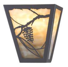 Meyda White 48307 - 7"W Whispering Pines Wall Sconce