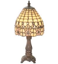 Meyda White 49190 - 13"H Victorian Flourish Mini Lamp