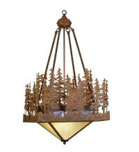 Meyda White 50292 - 16"Sq Pine Lake Inverted Pendant