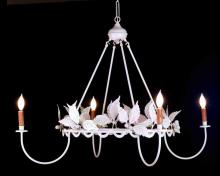 Meyda White 65191 - 44" Wide Raspberry 4 Light Chandelier