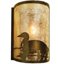 Meyda White 68172 - 8"W Loon Left Wall Sconce
