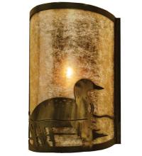 Meyda White 68173 - 8"W Loon Right Wall Sconce