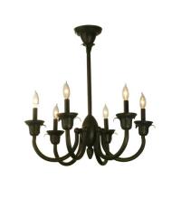 Meyda White 71232 - 27"W Rhythm 6 LT Chandelier