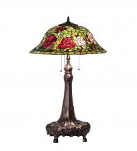 Meyda White 71388 - 31" High Tiffany Rosebush Table Lamp