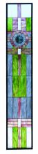Meyda White 72445 - 15.25"W X 83.75"H Maxfield Parrish Custom Stained Glass Window
