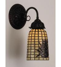 Meyda White 74047 - 5" Wide Pine Barons Wall Sconce