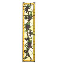 Meyda White 79792 - 8"W X 36"H Jeweled Grape Stained Glass Window