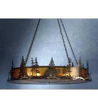 Meyda White 81774 - 66" Wide Bear at Dusk Inverted Pendant