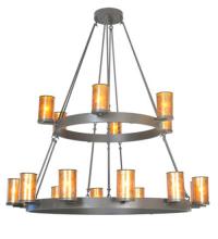 Meyda White 81894 - 66"W Chappell 18 LT Two Tier Chandelier