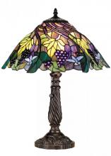 Meyda White 82303 - 22" High Spiral Grape Table Lamp