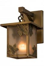 Meyda White 88377 - 6.5"W Hyde Park Maple Leaf Hanging Wall Sconce