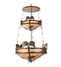 Meyda White 99648 - 44" Wide Catch of the Day Sailfish Two Tier Inverted Pendant