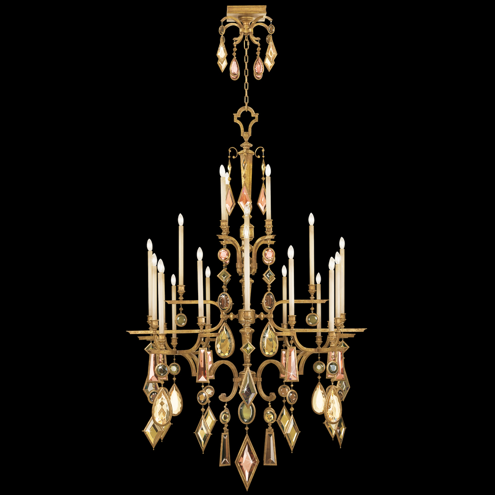 Encased Gems 53" Round Chandelier