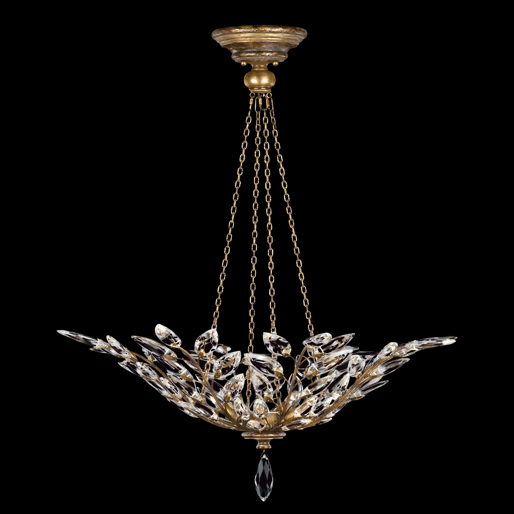 Crystal Laurel 35" Round Pendant